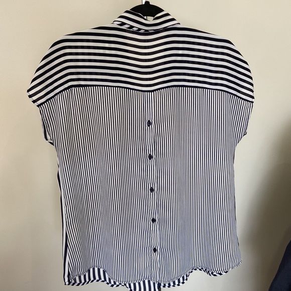 Cleo collared dress blouse with buttons down the back - Picture 3 of 4